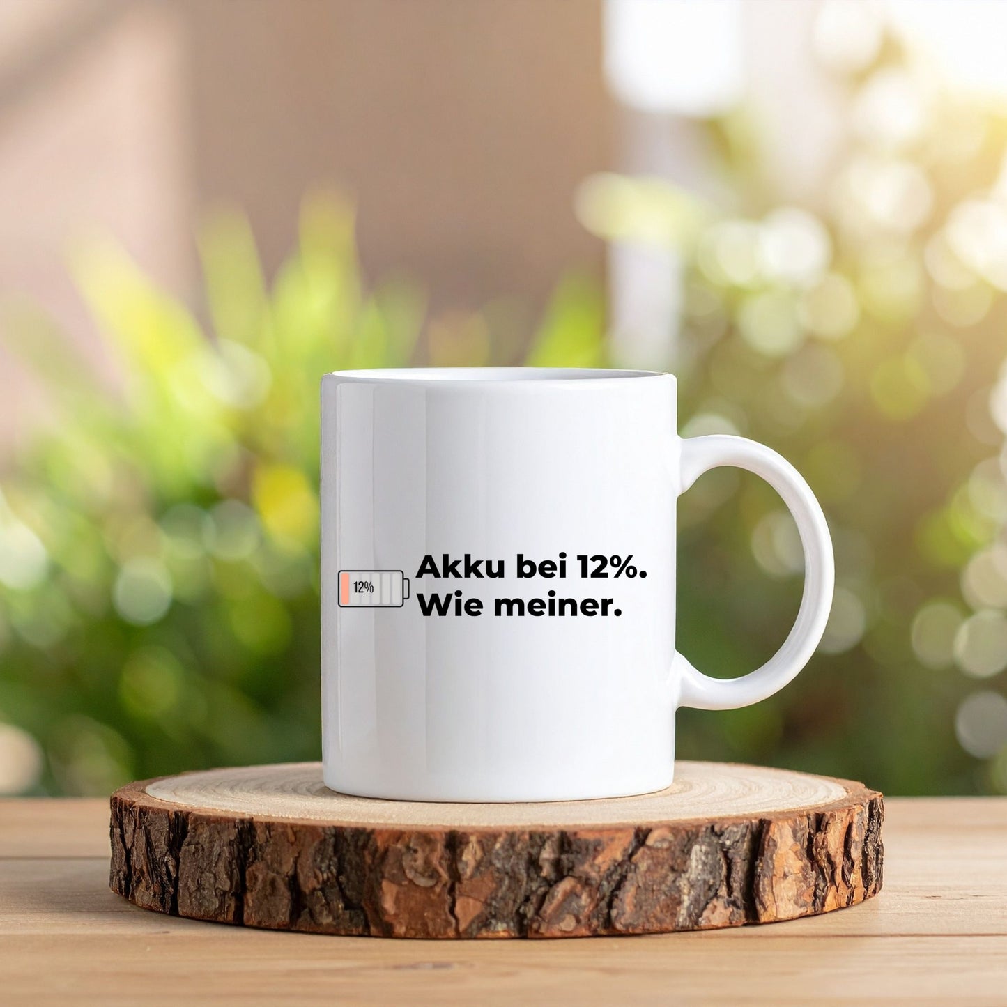 🔋Pflegehumor Tasse - "Akku bei 12%. Wie meiner."