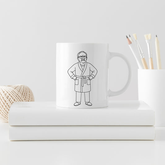 🧍‍♂️ Egon-Statement-Tasse – Der Blick, der mehr sagt als Worte