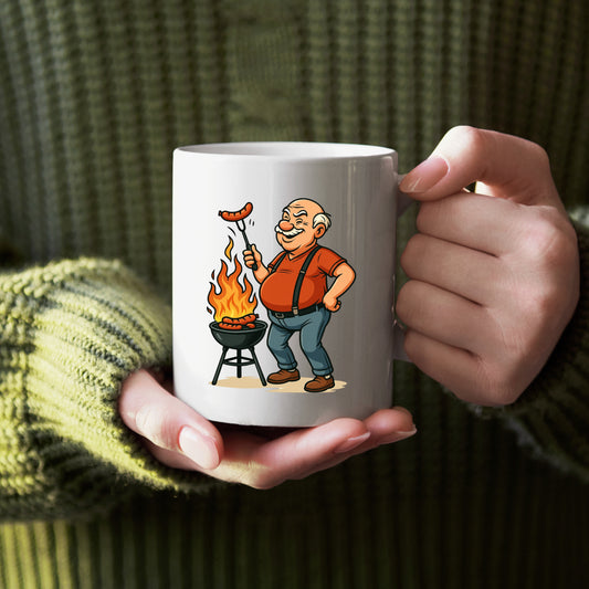 🌭Grill-Opa Tasse – Der Mann, der Feuer im Blut hat!