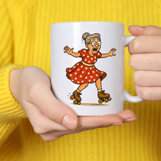 🛼 Oma Rollschuh Tasse – Die rasanteste Oma der Stadt