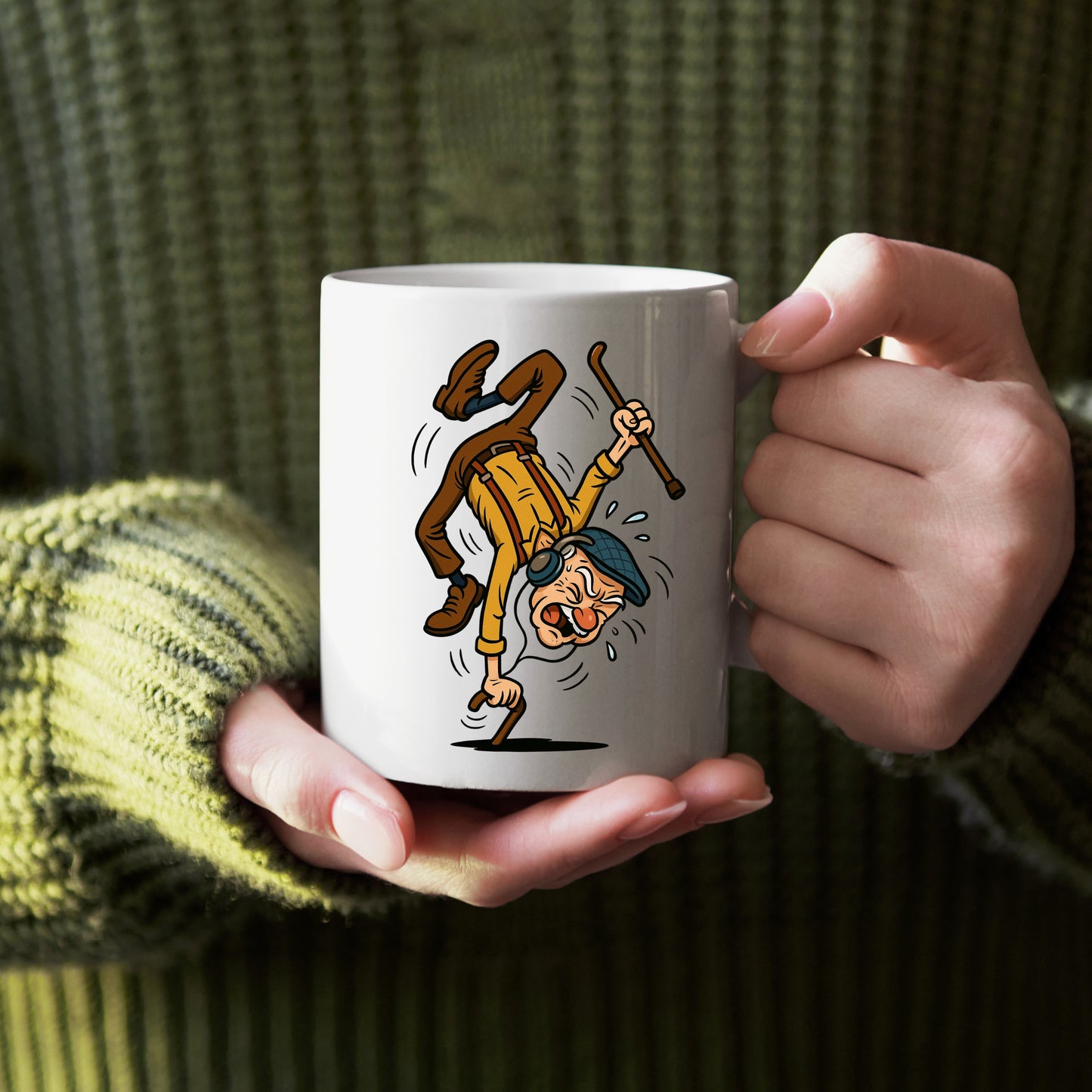 🕺 Opa Breakdance Tasse – Für alle, die Humor wirklich pflegen!