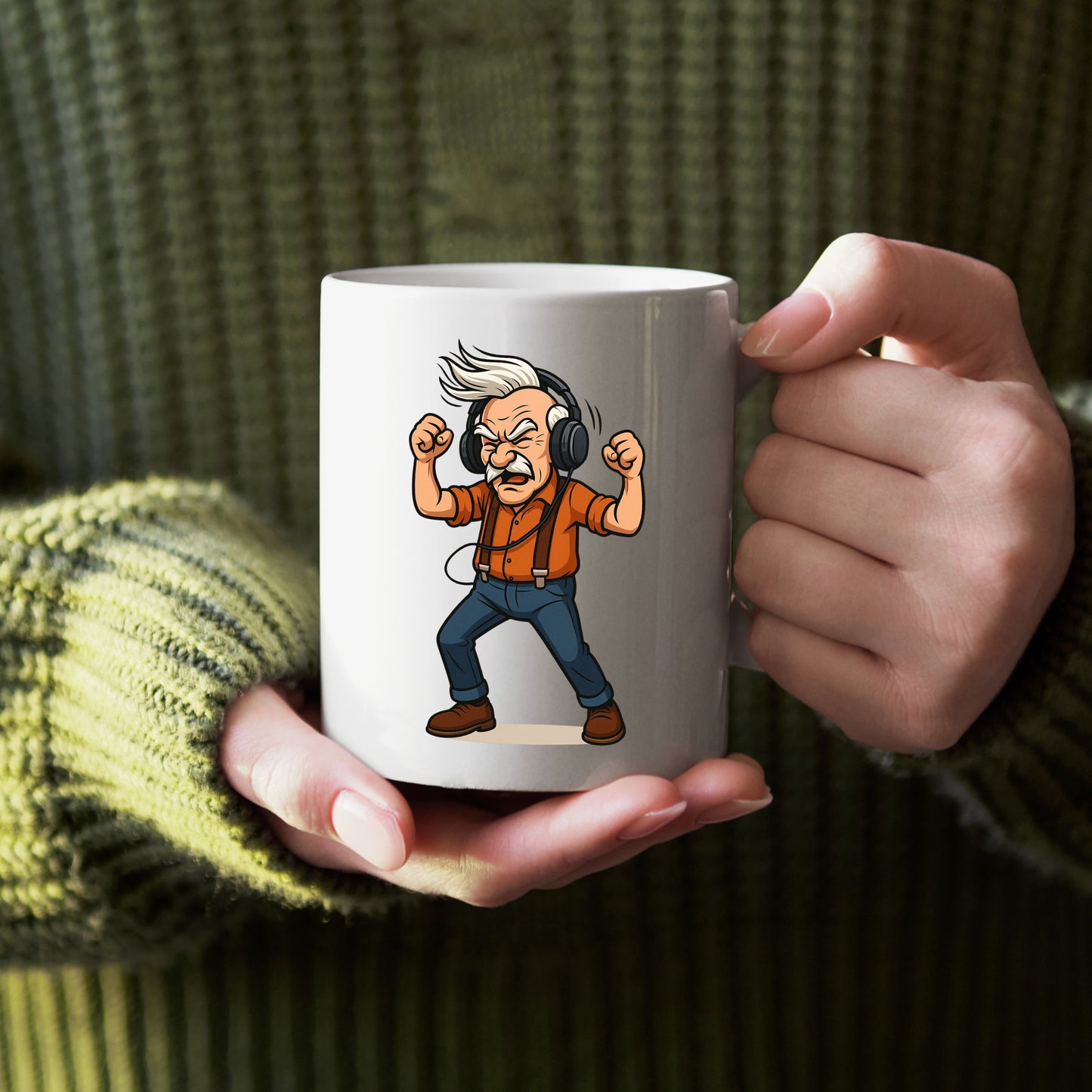 🤘 Rock-Opa – Die lauteste Tasse im Pflegealltag