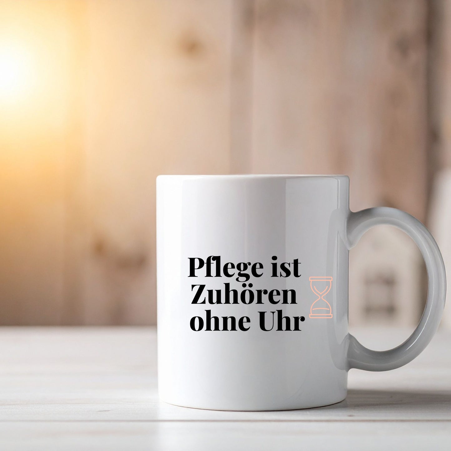⏳ Pflege ist Zuhören ohne Uhr – Tasse